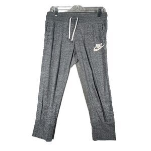 Nike Pants Womens Medium Gray Capri Leggings Neutral Casual Workout‎ Athleisure